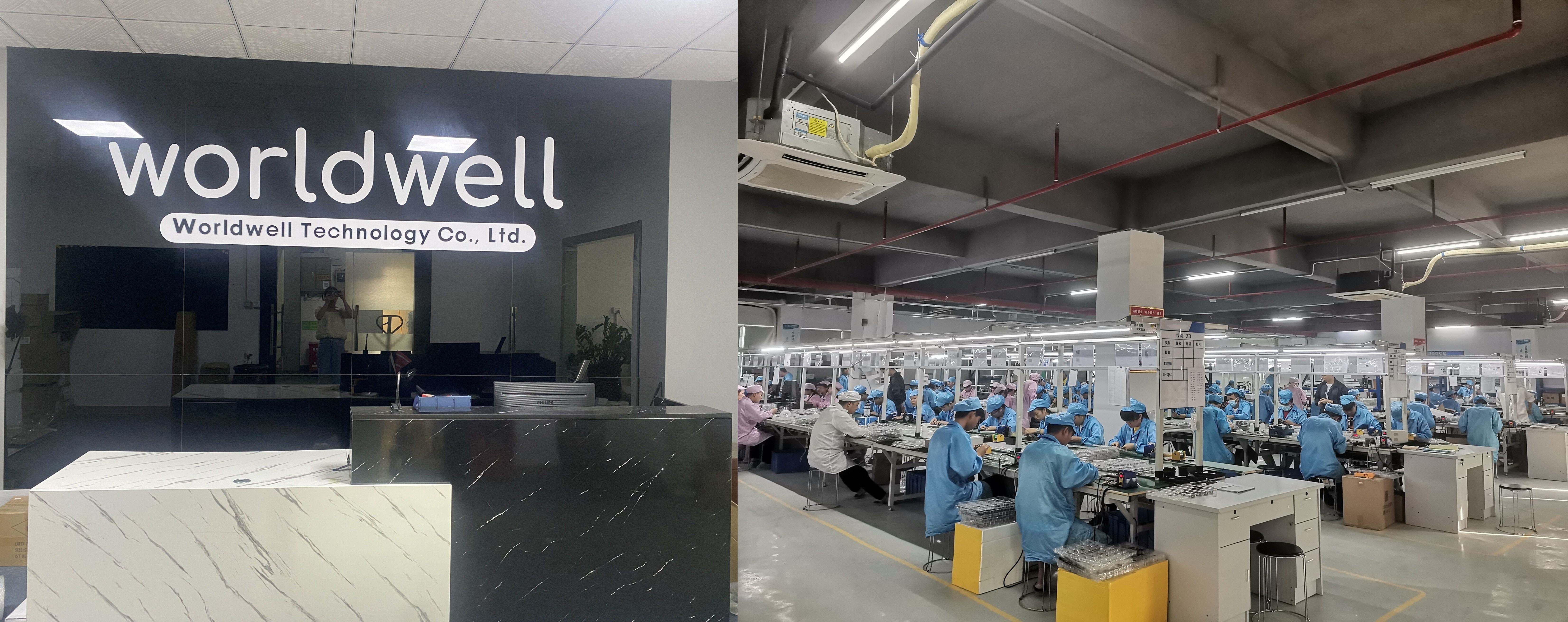 Instalaciones de Shenzhen Woshun Technology, fabricante de wearables