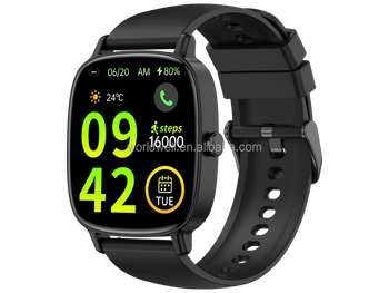 Reloj cuadrado con pantalla TFT y correa de silicona